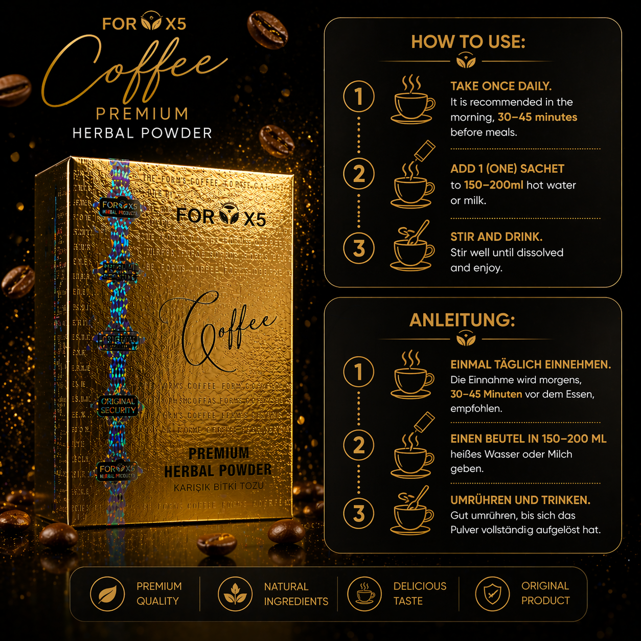 Coffee FOR X5 (Standard ) - Slim Weight Control