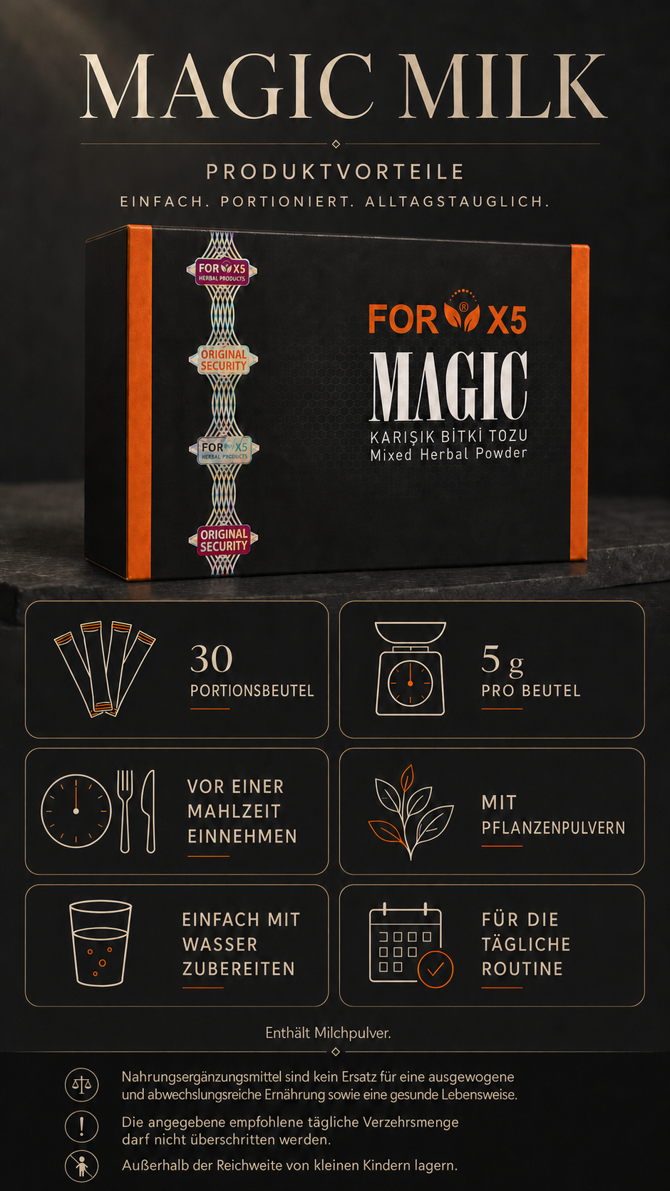 (2er SET) Magic Milk FOR X5