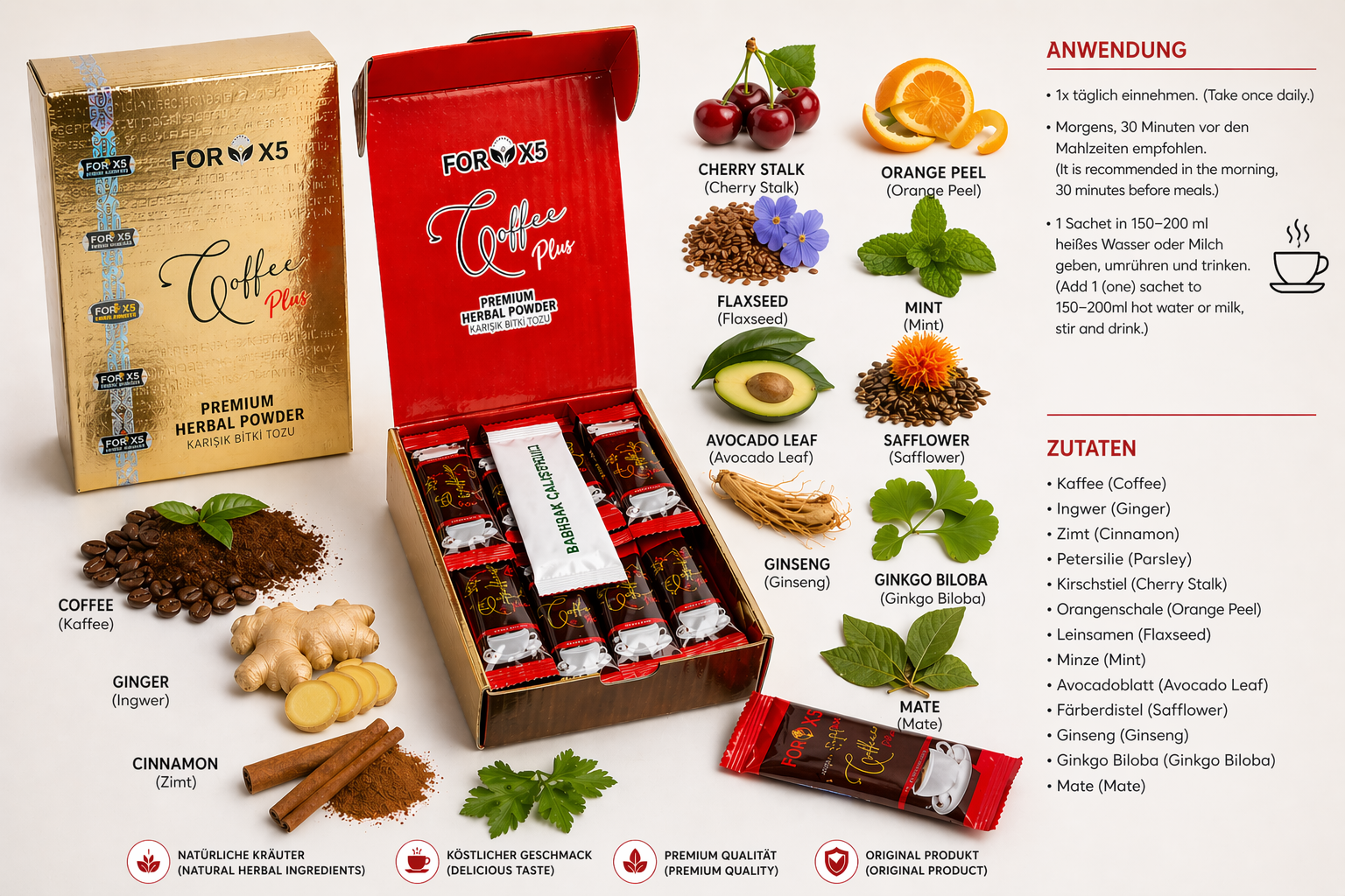 Coffee PLUS FOR X5 (Premium) - Slim Weight Control